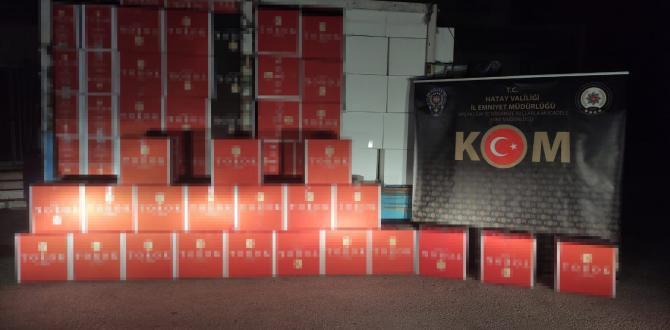 Hatay’da 2 milyon 350 bin kaçak makaron ele geçirildi