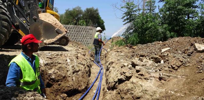 HARBİYE’DE SAĞLIKLI SU İLETİMİ İÇİN ÇALIŞMALAR SÜRÜYOR