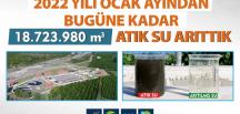 18 MİLYON 723 BİN 980 M³ ATIK SU ARITILDI