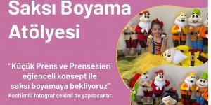 ÇOCUKLAR İÇİN SAKSI BOYAMA ATÖLYESİ BAŞLIYOR