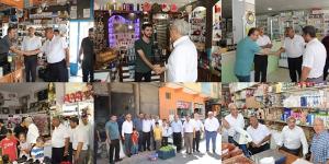 Yayman ve Karataş’tan esnaf ziyareti