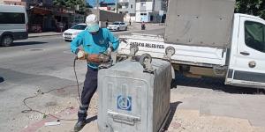 ÇÖP KONTEYNERLERİ ONARIMDA