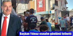 “Esnaf dostu Başkan Yılmaz esnafların gönüllerini fethetmeye devam ediyor”