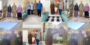 Hassalı komutan şehit ailelerini unutmadı