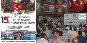 Altınözü’nde 15 Temmuz etkinlikleri düzenlenecek
