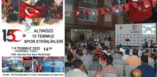 Altınözü’nde 15 Temmuz etkinlikleri düzenlenecek
