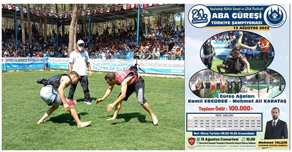 Başkan Yalçın’dan Aba Güreşleri’ne davet