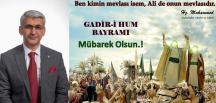 “Oflazoglu: Hemşerilerimizin Ğadir Hum Bayramını kutluyorum”