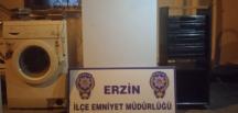 Erzin’de hırsızlık şüphelisi çaldığı eşyalarla yakalandı