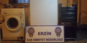 Erzin’de hırsızlık şüphelisi çaldığı eşyalarla yakalandı