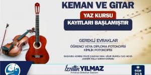 ANTAKYA BELEDİYESİ KEMAN VE GİTAR KURSLARI İÇİN KAYITLAR BAŞLADI