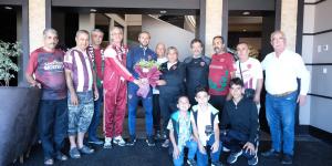 Hataysporlu taraftarlar takıma moral verdi