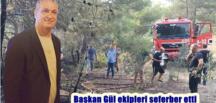 Başkan Gül yangında ekipleri seferber etti