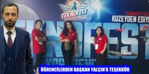 ÖĞRENCİLERDEN BAŞKAN YALÇIN’A TEŞEKKÜR