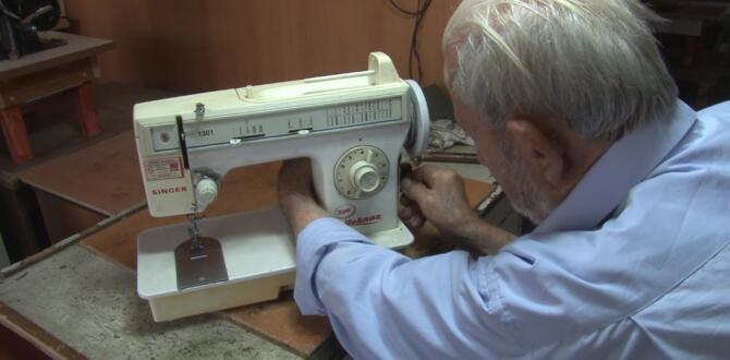 62 yıldır dikiş makinesi tamir ediyor