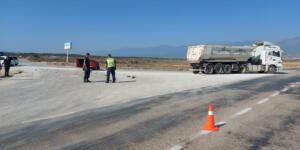 Hatay’da tır ile çırpışan otomobilin sürücüsü yaralandı