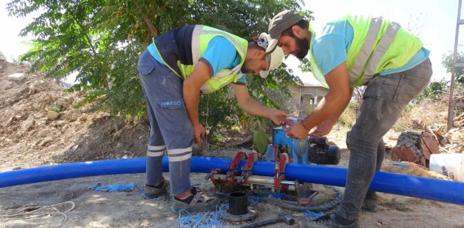 ALTINÖZÜ MERKEZ MAHALLELER İÇİN YENİ KUYU DEVREYE ALINDI