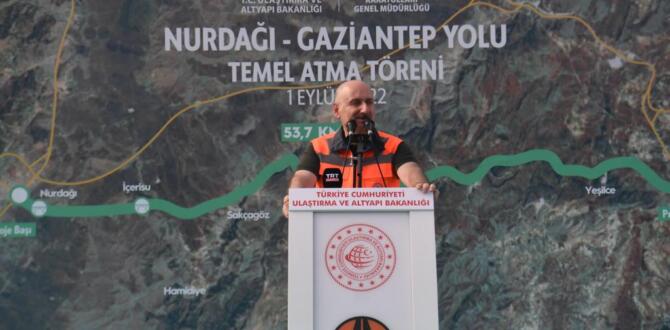 KARAİSMAİLOĞLU: NURDAĞI-GAZİANTEP ARASINDA SEYAHAT SÜRESİ 30 DAKİKAYA DÜŞECEK