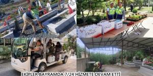 EKİPLER BAYRAM TATİLİ BOYUNCA 7/24 HİZMET VERMEYE DEVAM ETTİ