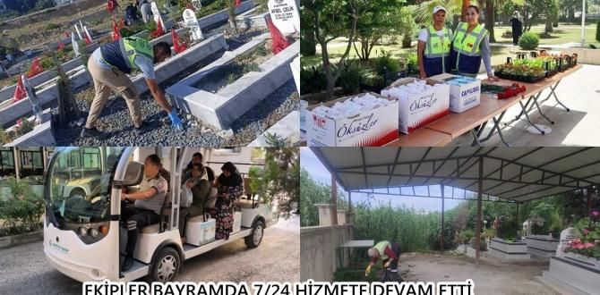 EKİPLER BAYRAM TATİLİ BOYUNCA 7/24 HİZMET VERMEYE DEVAM ETTİ