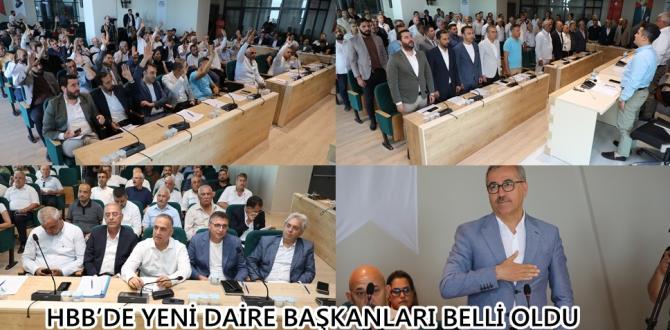 HBB’DE YENİ DAİRE BAŞKANLARI BELLİ OLDU