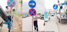 HBB, İL GENELİNDE TRAFİK LEVHALARINI YENİLİYOR