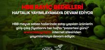 HBB RAYİÇ BEDELLERİ HAFTALIK YAYINLAMAYA DEVAM EDİYOR